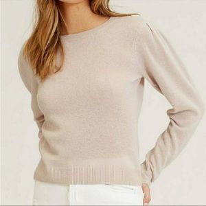 Naked Cashmere Abigail puff sleeve cashmere sweater